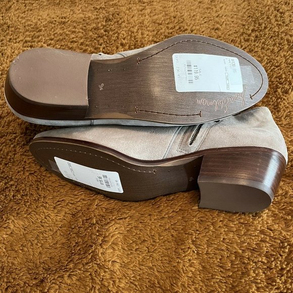 New Sam Edelman Petty Ankle Boots Revolve Taupe Suede size 9.5 - Picture 5 of 5